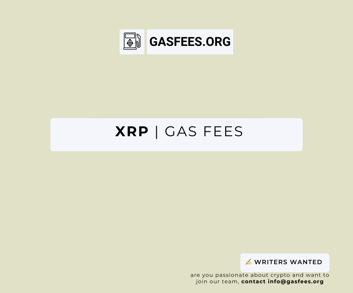 What Are XRP Gas Fees Gasfees What Are XRP Gas Fees Gasfees
