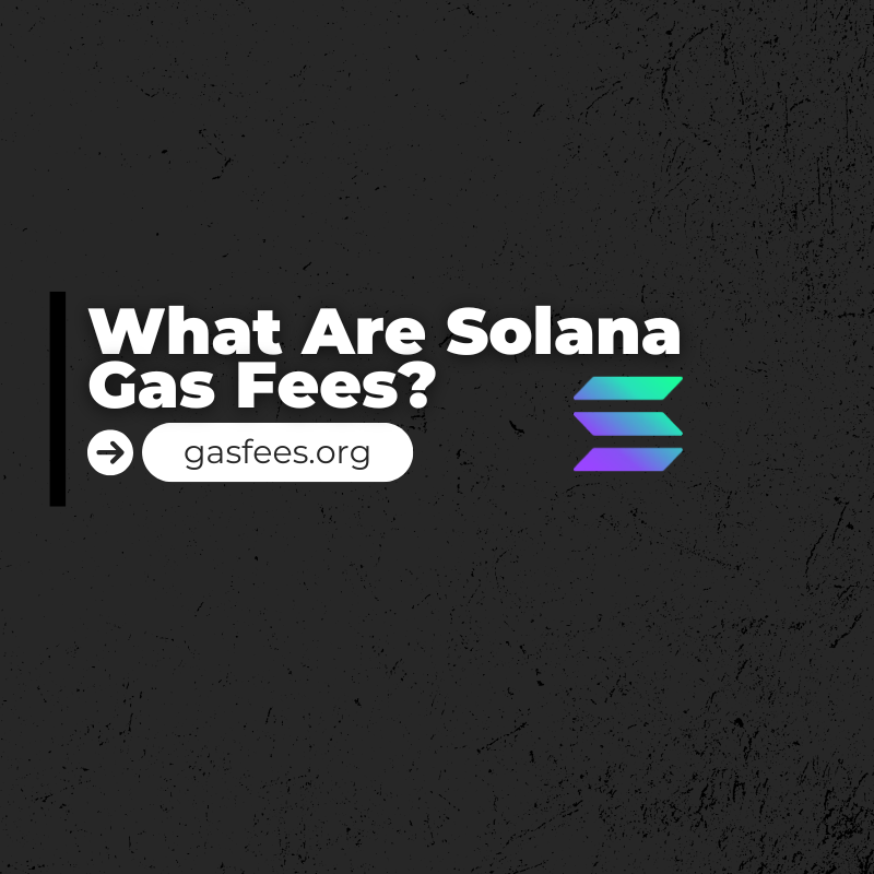 What Are Solana Gas Fees?