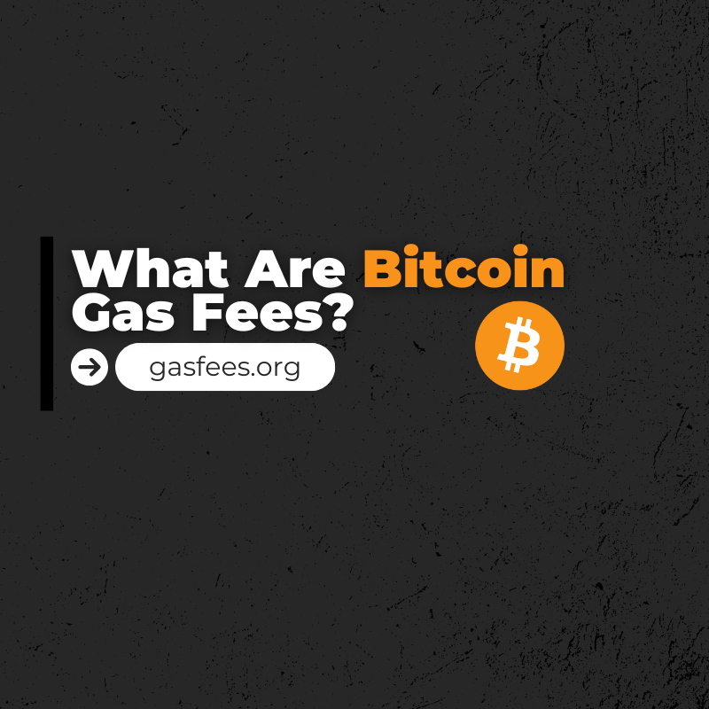 What Are Bitcoin Gas Fees?